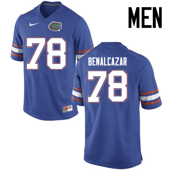 Florida Gators Men #78 Ricardo Benalcazar College Football Jersey Blue